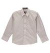 Premium Solid Cotton Blend Light Grey Dress Shirt