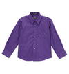 Premium Solid Cotton Blend Purple Dress Shirt
