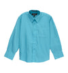 Premium Solid Cotton Blend Turquoise Dress Shirt