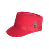 Modern Conductor Train Engineer Hat Red