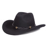 Black Crushable Wool Western Dakota Cowboy Hat