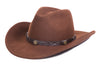 Brown Crushable Wool Western Dakota Cowboy Hat