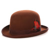 Premium Wool Derby Hat - Brown