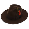 Premium Wool Brown Fedora Hat