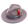 Premium Wool Lavender w Silver Fedora Hat