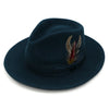 Teal Premium Wool Fedora Hat