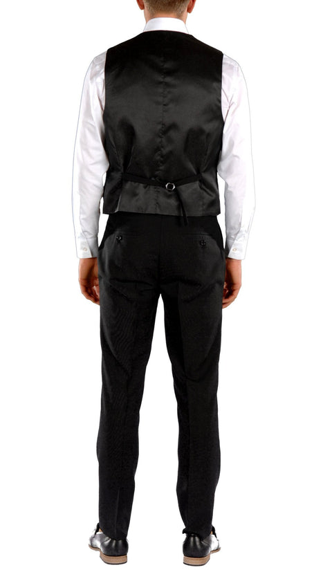 Black Slim Fit Suit  - 3PC - JAX