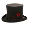 Ferrecci Premium Wool Brown Victorian Classic Vintage Top Hat