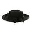 Black Wide Brim Fedora Hat