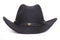 Black Crushable Wool Western Dakota Cowboy Hat