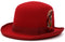 Premium Wool Derby Hat - Red