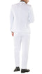 Paul Lorenzo Mens White Slim Fit 2 Piece Suit